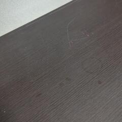 PCデスク ダークブラウンの画像