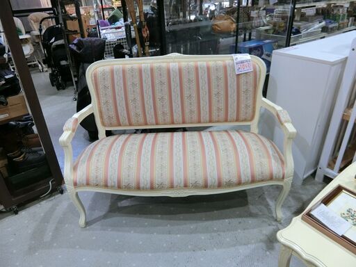 猫脚ソファ 二人掛け  【モノ市場東海店】141