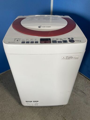 【良品】SHARP 7.0kg洗濯機 ES-KS70N-P 2014年製 通電確認済み 格安 早い者勝ち！ 引取歓迎 配送OK
