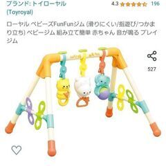 『取りに来れる方優先』ベビージム
