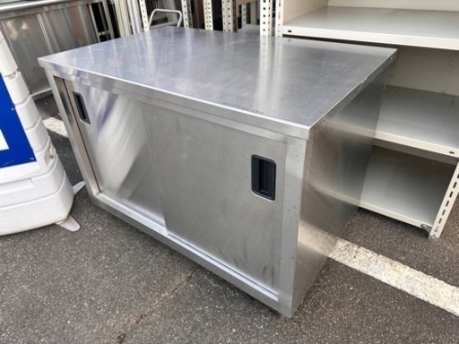 タニコー 扉付き作業台 業務用 ステンレス 厨房 現状品 W1200×D750×H800