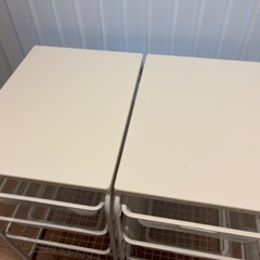 IKEA アルゴート　衣類収納　メッシュカゴ　引き出し完成品2つの画像