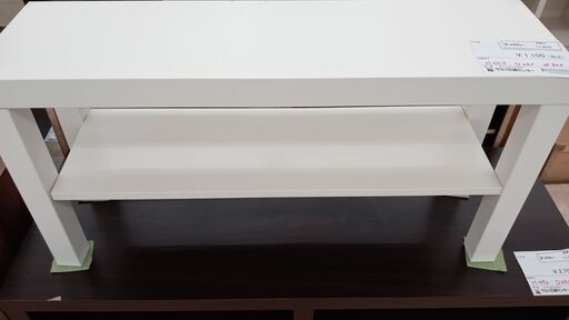 ★ジモティ割あり★  テレビ台 白 H45×D26×W90 クリーニング済み TJ2672