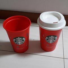 スタバ☕持ち運び(蓋付き)プラスチック製品コップ