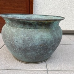 イタリア製　大きめ植木鉢　鉢カバー　傘立て　