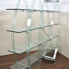 【ヤ取終了6/28】≪zyt1187ジ≫ マルチェロ ジリアーニ SINTESI/シンテシ MONDO BookCase/モンドブックケース アクリルフレーム/ガラス棚 50826-01の画像
