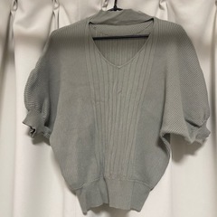 春夏ニット　モスグリーン