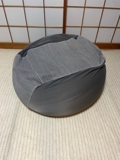 週末価格　無印良品 体にフィットするソファ 綿デニム ヒッコリー セット 幅65×奥行65×高さ43cm 良品計画