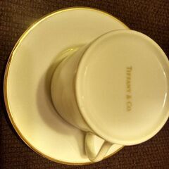 ティファニーのコーヒーカップ＆ソーサー(二脚セット)の画像