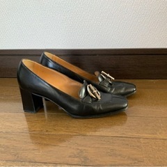 2点セット　HERMES エルメス パンプス&ニナリッチバッグ　36 シェーヌダンクル ヴェスパ パンプス 黒　23cm レディース　くつ　靴の画像