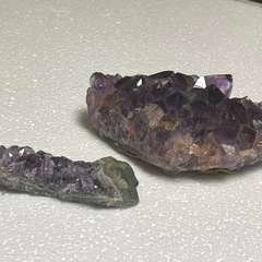 天然石 アメジスト クリスタル 水晶 ストーン　パープル 大小セット