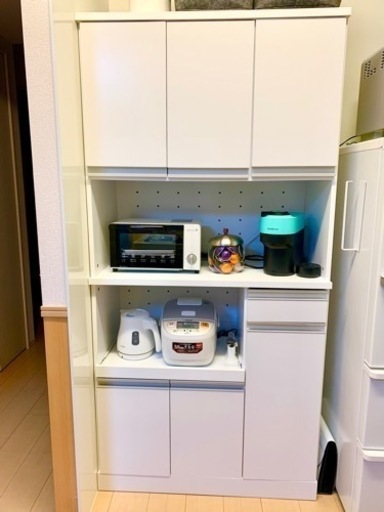 美品★ダイニングボード幅90cm食器棚