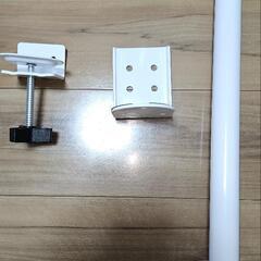 モニターアーム用ポール ホワイト 直径35mm 高さ41cm の画像