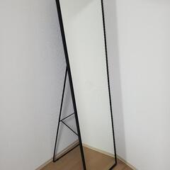 【短期出品･早い者勝ち】IKEA スタンドミラー 姿見鏡 黒