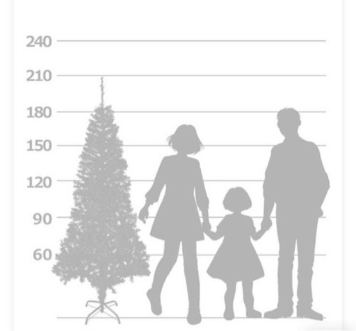 ＊210cmホワイトクリスマスツリー＊