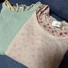レデースニット　タンクトップ付き2枚組