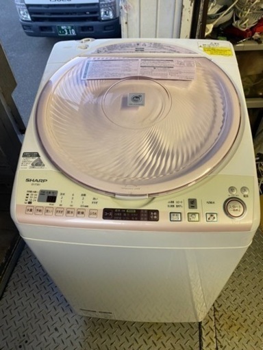 北九州市内配送無料　保証付き　SHARP ES-T73E1 全自動洗濯乾燥機7kg
