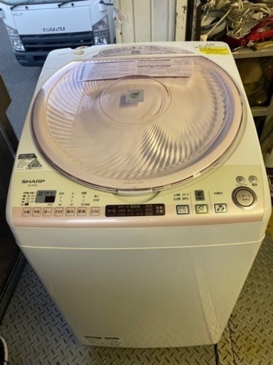 北九州市内配送無料　保証付き　SHARP ES-T73E1 全自動洗濯乾燥機7kg