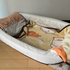 西松屋　ポータブル　ベビーベッドの画像