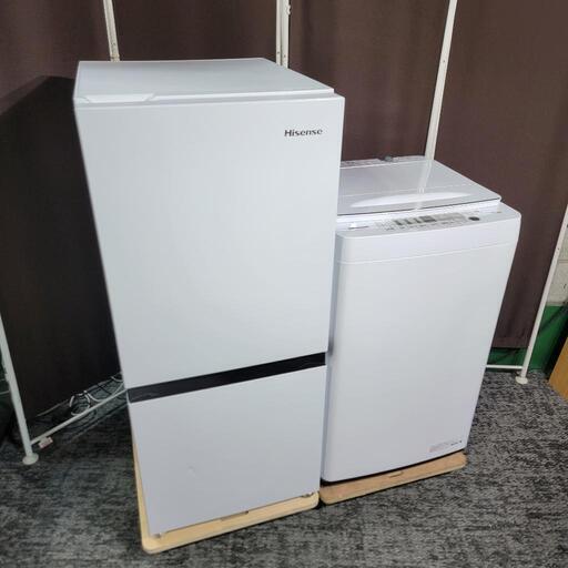 ‍♂️spt売約済み‼️配送設置は無料‼️2022年製✨人気のホワイトカラー✨Hisense 家電セット