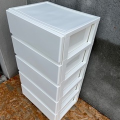 プラスチック5段　収納ボックス 衣装ケース 衣類ケース プラスチックケース 衣類 収納の画像