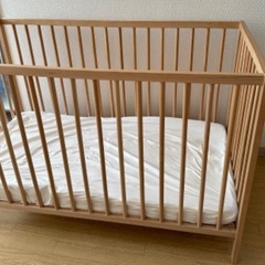 ベビーベッド（マットレス＋カバー）