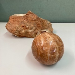 美品　鑑賞石 石 天然石 鑑賞石 原石 丸玉 天然 紫水晶 パワーストーン 鑑賞石 石 観賞 赤玉石 水石 貝化石 盆石 浦幌の画像