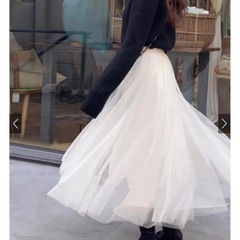値下げ※GRLのチュールスカート の画像