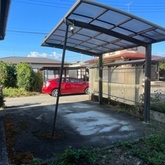 カーポート　片屋根　解体済み　お届け可能　