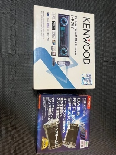 KENWOOD デッキ　FUSIONスピーカー売ります