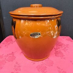【お買い上げありがとうございました】陶器　 飲食物容器 　かめ　...