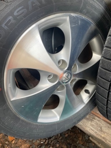 17インチ　アルファード純正ホイールとスタッドタイヤ　セット