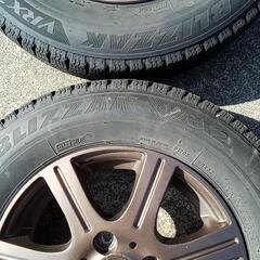 【値下げしました】スタッドレスタイヤ　ホイールセット　145/80R13  ブリザック　VRX2　4本の画像