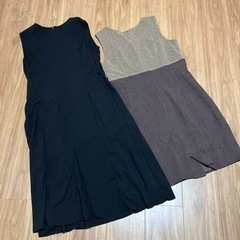 ゆったりめワンピース 2点セットの画像
