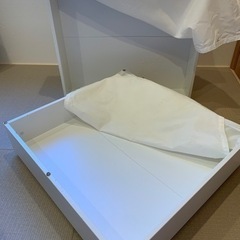 IKEA VARDO（ヴァルドー） ベッド下収納 ホワイト 2個セットの画像
