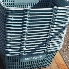 買い物籠、５５x３７x２６，１１個あります、１個単価です、の画像