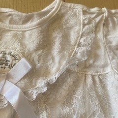 美品★ベビー　ニューボーンドレス　白の画像