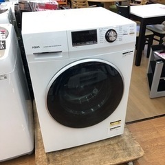 【店頭受け渡し】（171）AQUA 8kgドラム式洗濯機　2021年式　AQW-FV800E　中古品