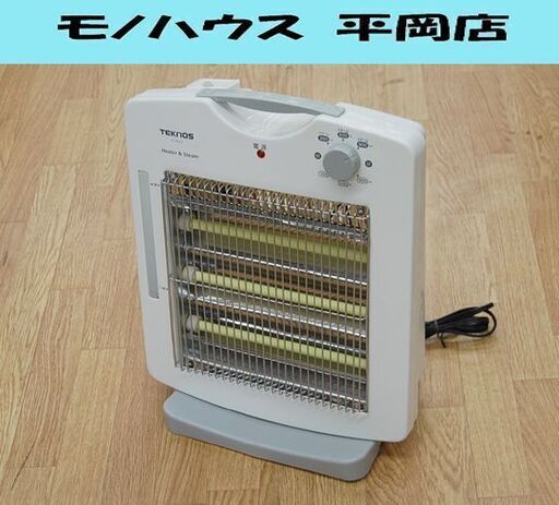 ① TEKNOS 遠赤外線ヒーター TS-902S ホワイト 2014年製 加湿機能付き 転倒OFFスイッチ テクノス 電気ヒーター  札幌市 清田区 平岡