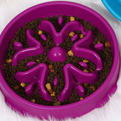 【美品】犬用 早食い防止皿 フードボウル 食器の画像