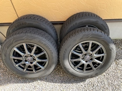 スタッドレスタイヤ アルミホイル４本セット 195/65R15