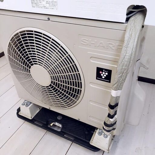F 【コレ見て！ 空調家電/軽トラ無料貸出し】 2019年製 シャープ SHARP ルームエアコン 2.2kw AY-J22TD プラズマクラスター搭載 ルームエアコン 6畳