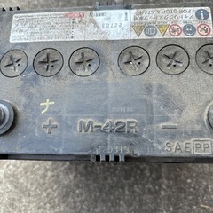 中古バッテリー　M-42R 11／3に外しました。の画像