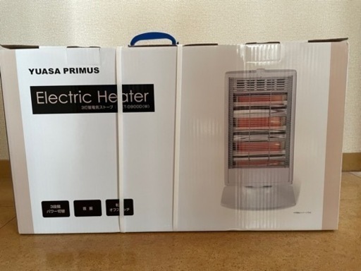 新品未使用三段階パワー切替　首振り電気ストーブ　暖房　季節家電