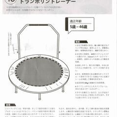 【値下げしました】４８インチ　有酸素運動　トランポリントレーナー（中古）の画像