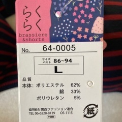 未使用新品　ブラジャーの画像