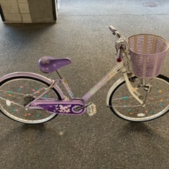 24インチ　自転車　パープル