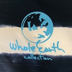 WHOLE EARTH 紺白ボーダーポップアップテントの画像