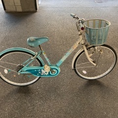 24インチ　自転車　水色