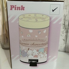 🍦新品未開封🍦サンリオキャラクターズ　ダストボックスPinkの画像